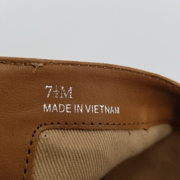 Linea Paolo Women Brown Suede Double Zip Block Heel Sochi Ankle Bootie 7.5 - Picture 8 of 9